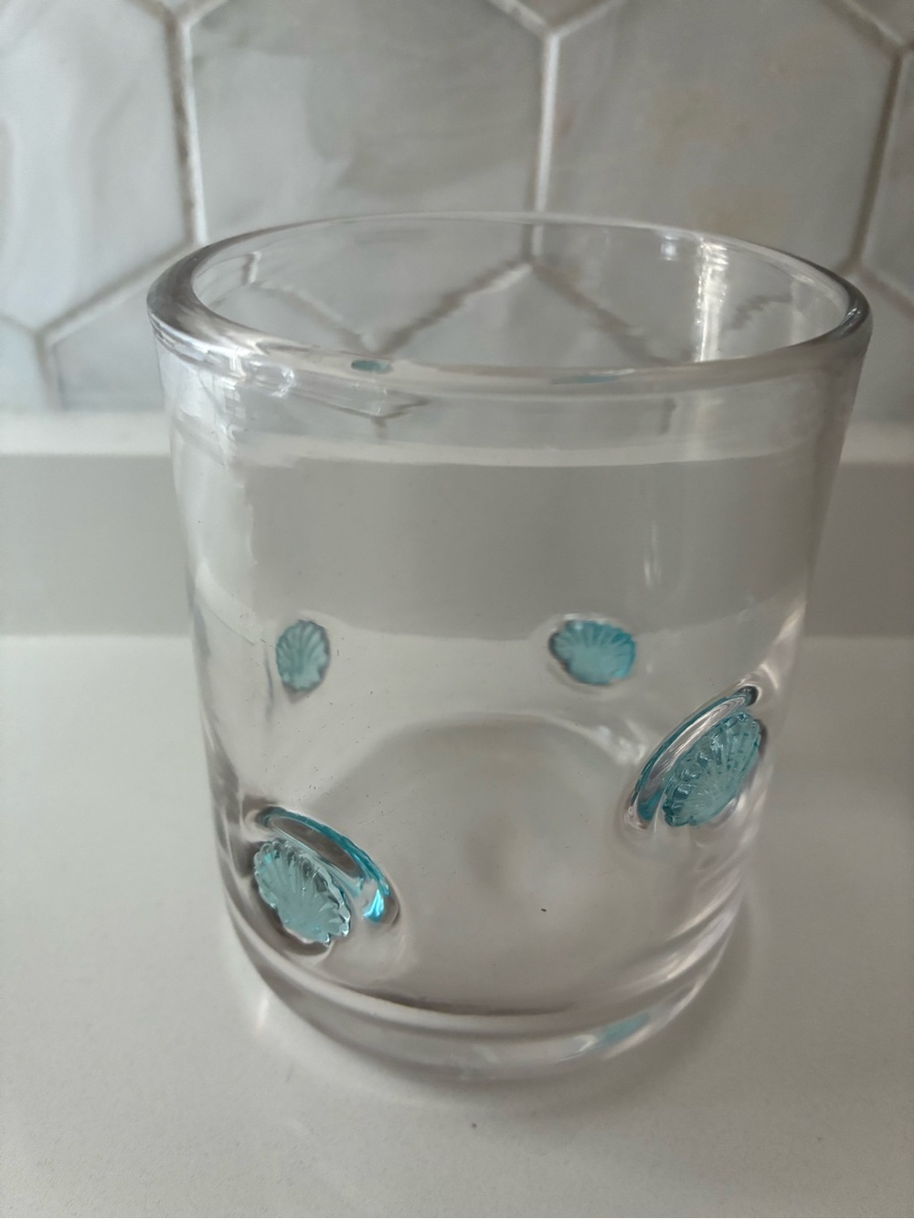 NWOT Seashell Glass